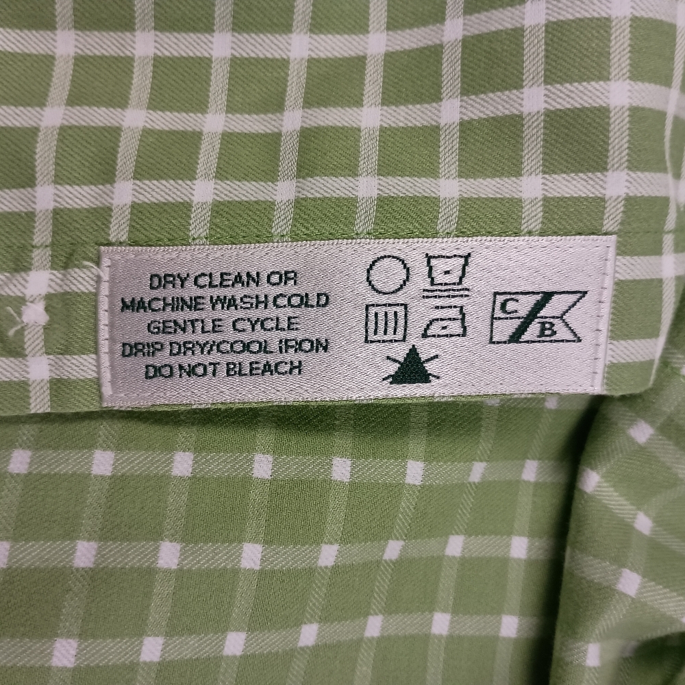 Cutter And Buck XLT Gingham Check Mens Short Sleeve Shirt - Picture 9 of 9